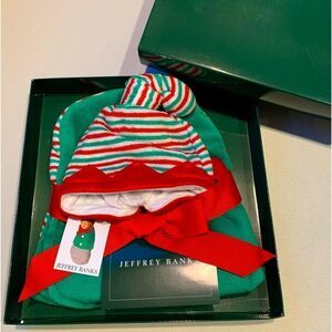 𝅺💚❤️🎄ADORABLE Baby Elf Swaddle and Hat set-Brand New💚❤️